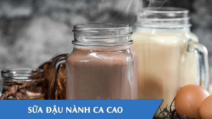 Sữa đậu nành cùng với bột cacao dùng thay bữa chính giảm cân