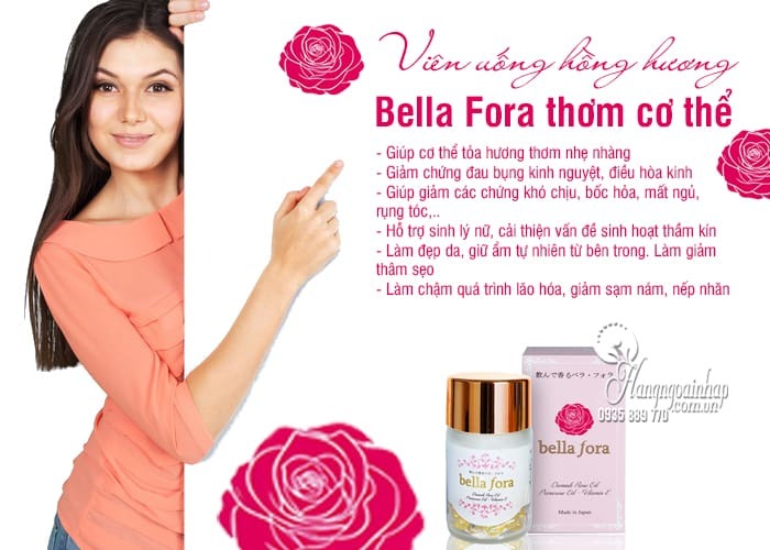 Viên uống Bella Fora giúp cải thiện mùi hương, cân bằng nội tiết cơ thể